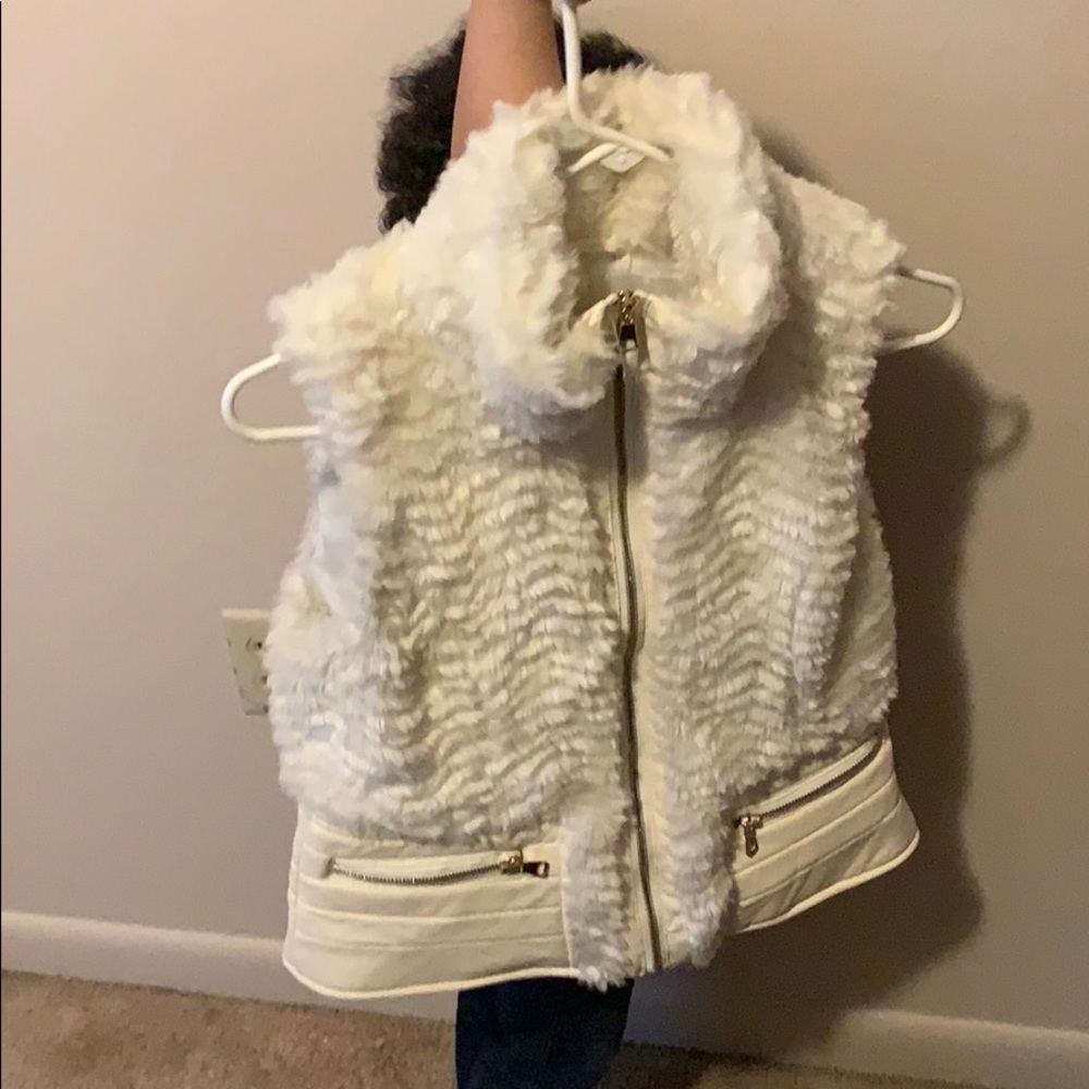 White Fur Vest